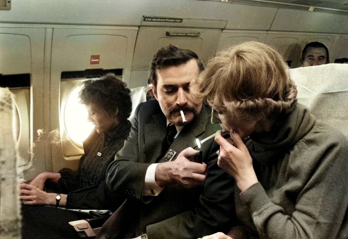 Detail of classic aircraft galley and fixtures representing vintage in-flight service era