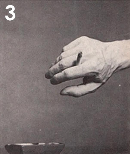 Cigarette hold #3 - cerebral, self-assured