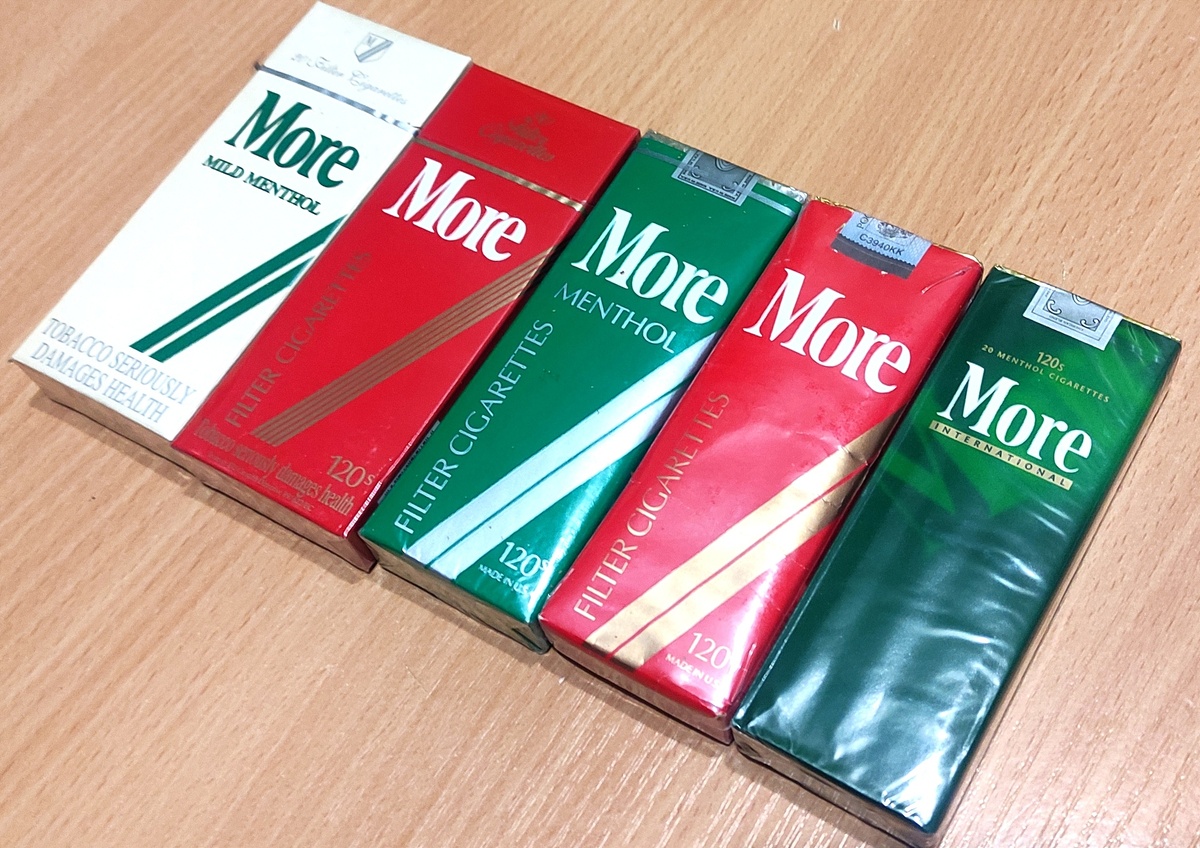 More 120s, classic and menthol