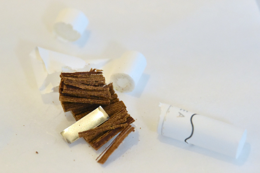 Heat-not-burn tobacco inside a HeatStick