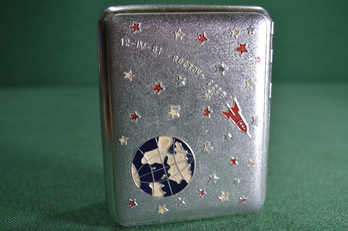 Assorted cigarette case styles on a table