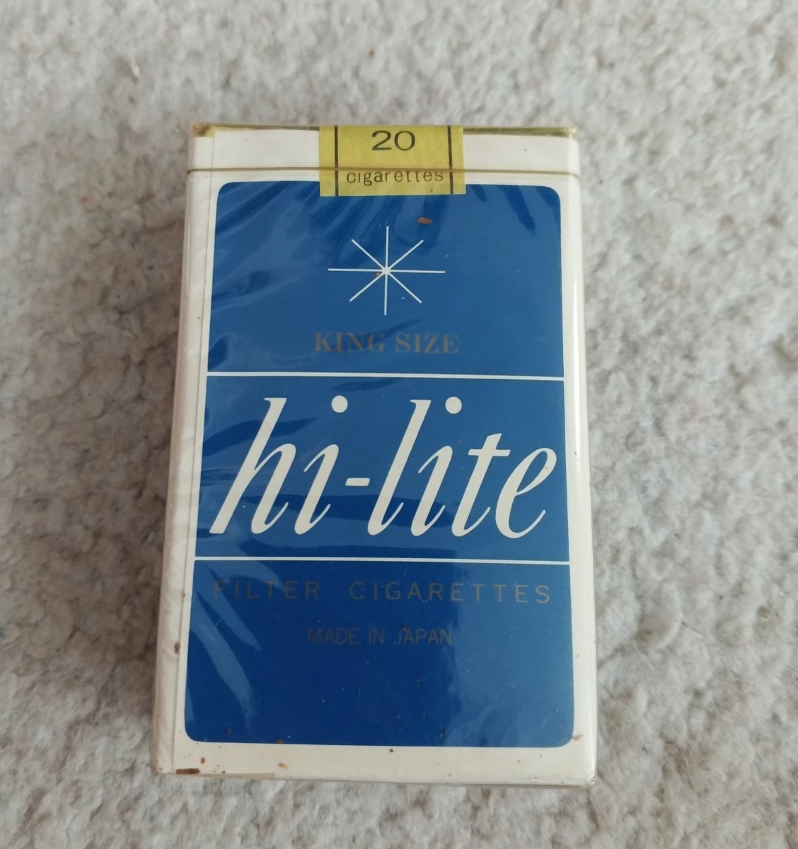 Hi‑Lite soft pack from Japan Tobacco, late 1980s–1990s