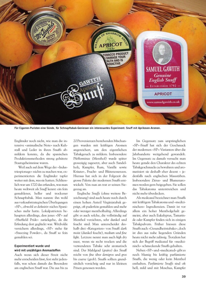 Historic illustration related to British snuff-taking culture