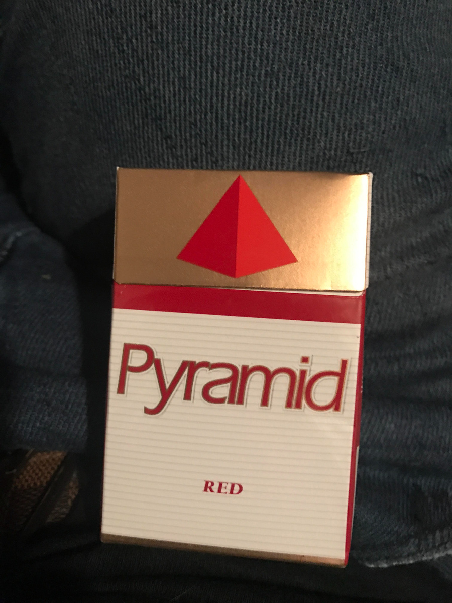 Pyramid cigarette pack