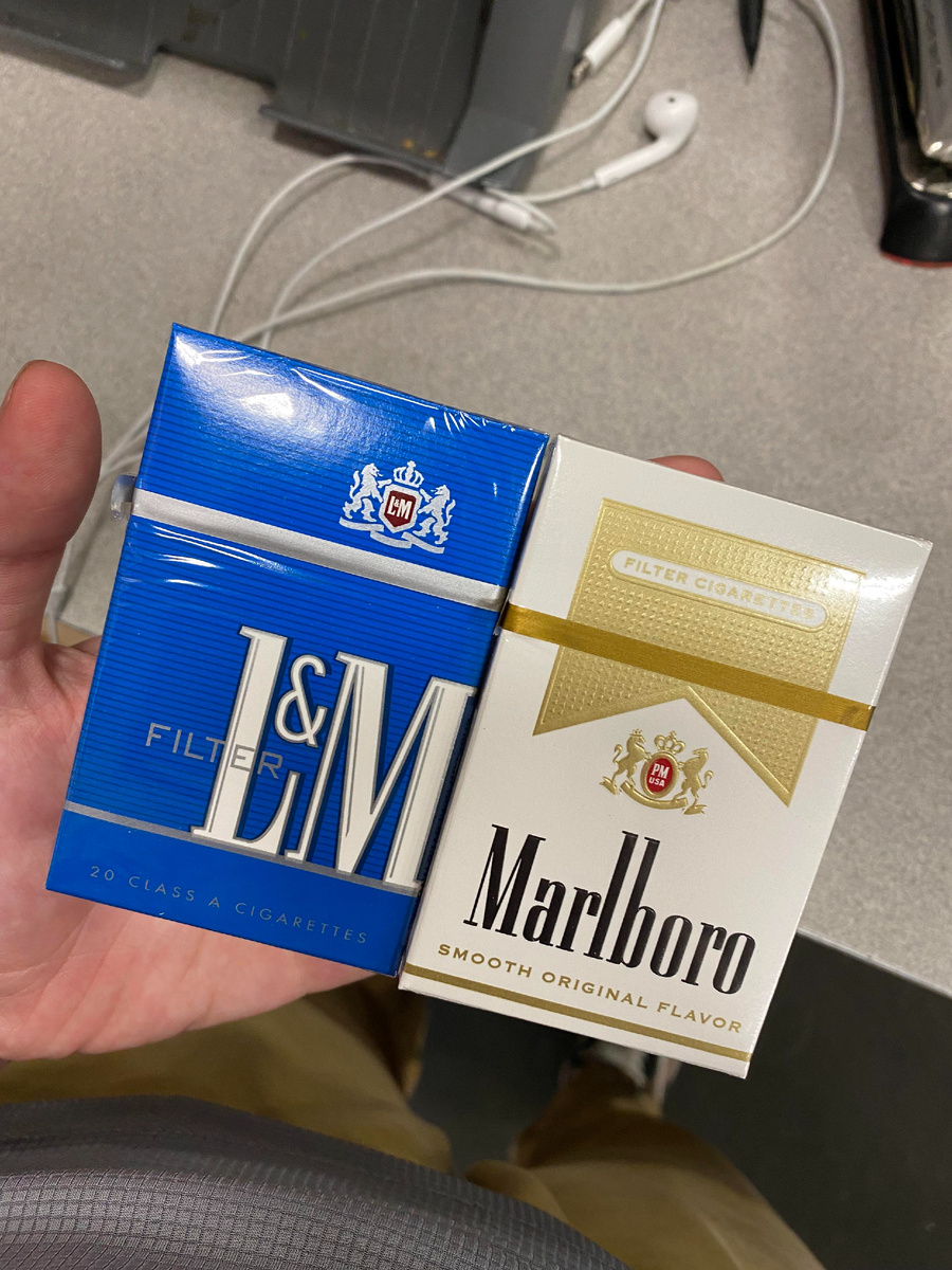 L&M cigarette pack