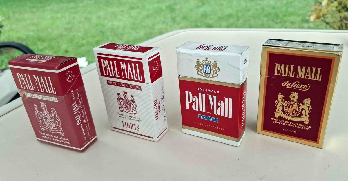 Pall Mall cigarettes pack from the 1990s