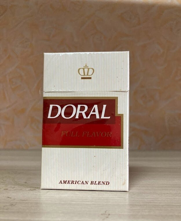 Doral cigarettes pack from the 1990s